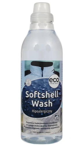 Sofshell Wash środek do prania odzieży sportowej 970 ml Hipoalergiczny - bez zapachu.