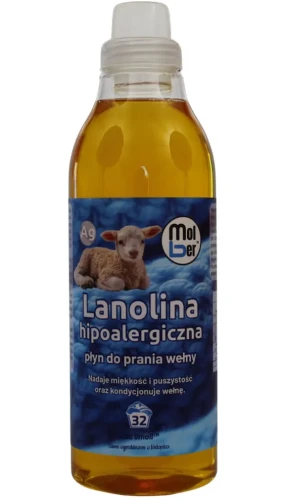 Lanolina hipoalergiczny płyn do prania wełny 970 ml 32 prania